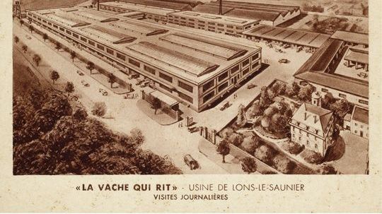 La première usine de production de Vache qui rit.