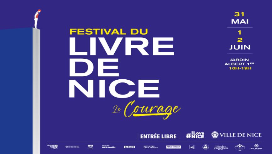 affiche de l'édition 2024 du festival du livre de Nice