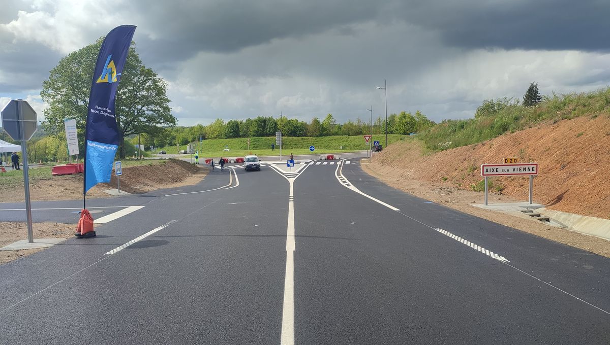 La nouvelle déviation d'Aixe-sur-Vienne a ouverte ce jeudi 2 mai