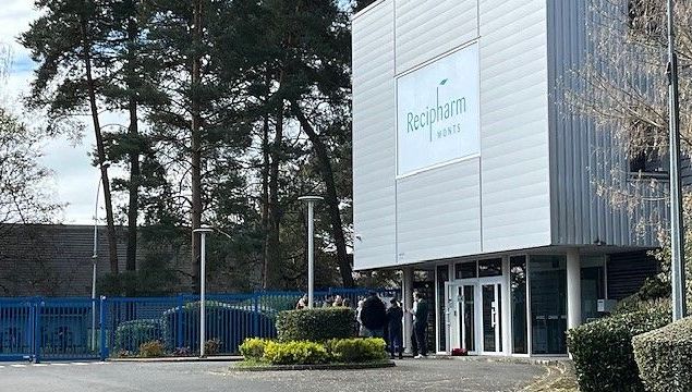 Le site de l'usine pharmaceutique Recipharm à Monts en Indre-et-Loire.