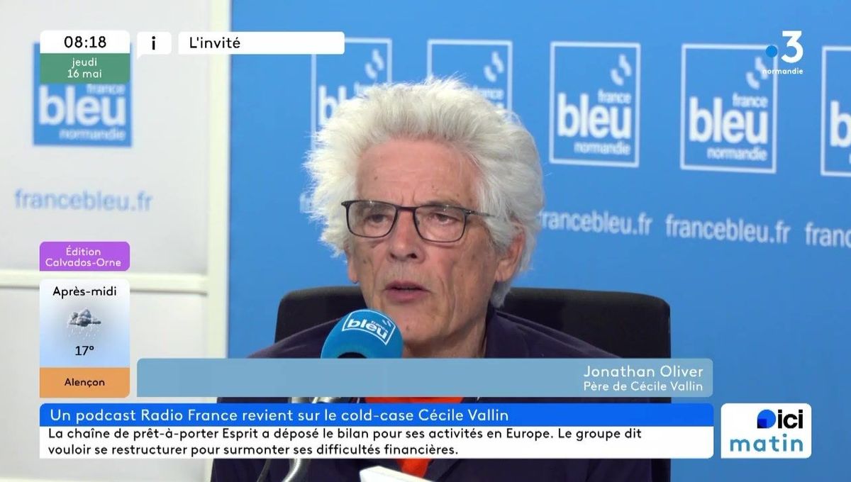 Jonathan Oliver, invité dans le studio France Bleu Normandie