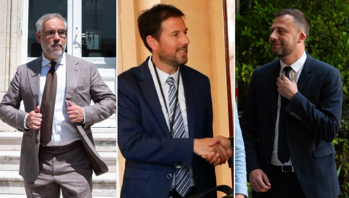 De gauche à droite : les députés Guillaume Bigot, Matthieu Bloch et Ian Boucard