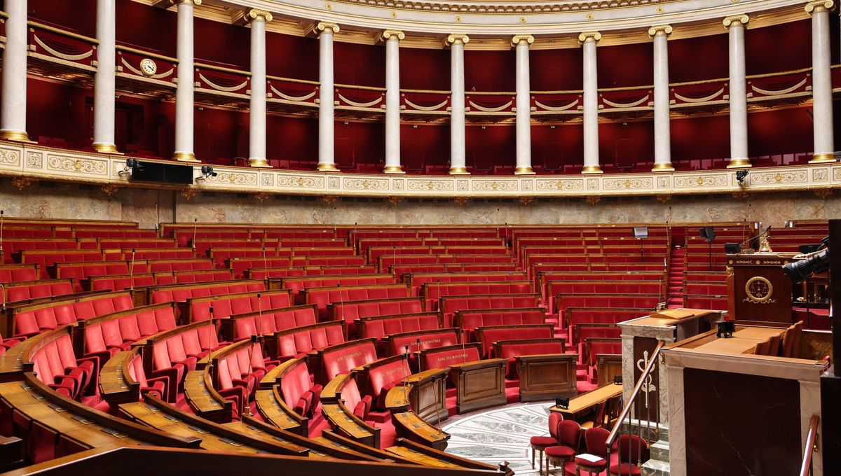 L'hémicycle de l'Assemblée nationale le 1er juillet 2024.