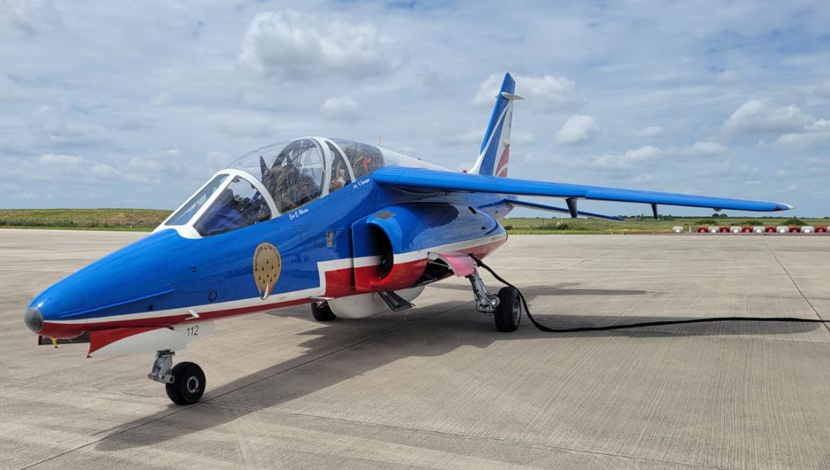 Deux Alpha Jet de la Patrouille de France ont participé à la répétition