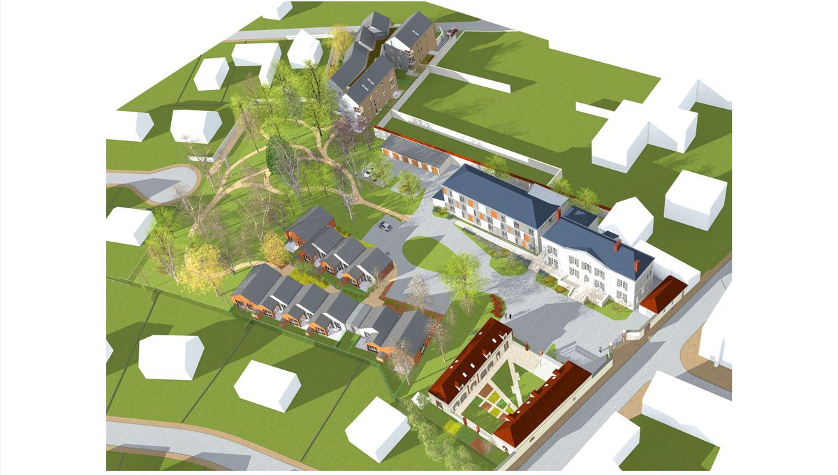 Plan de la réhabilitation de l'ancienne maison de retraite de Saint-Clément.