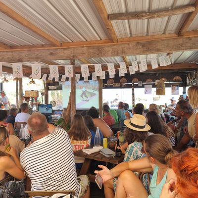 Les habitants de Leucate étaient nombreux pour assister à l'épreuve olympique de park, à laquelle Nana Taboulet a participé mardi 6 août.