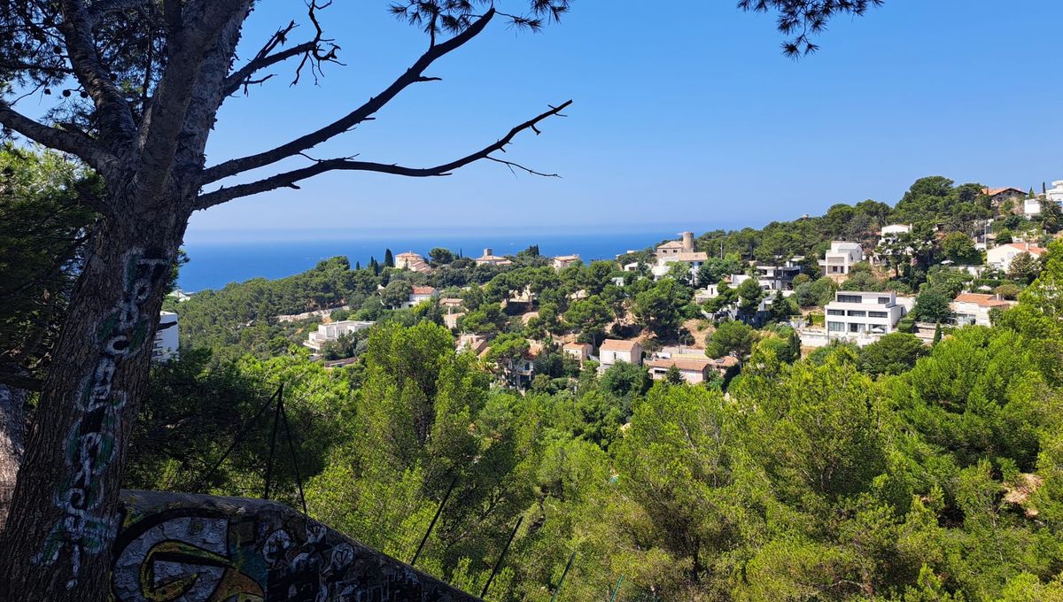 Vue du haut de la Colline Périer, Marseille