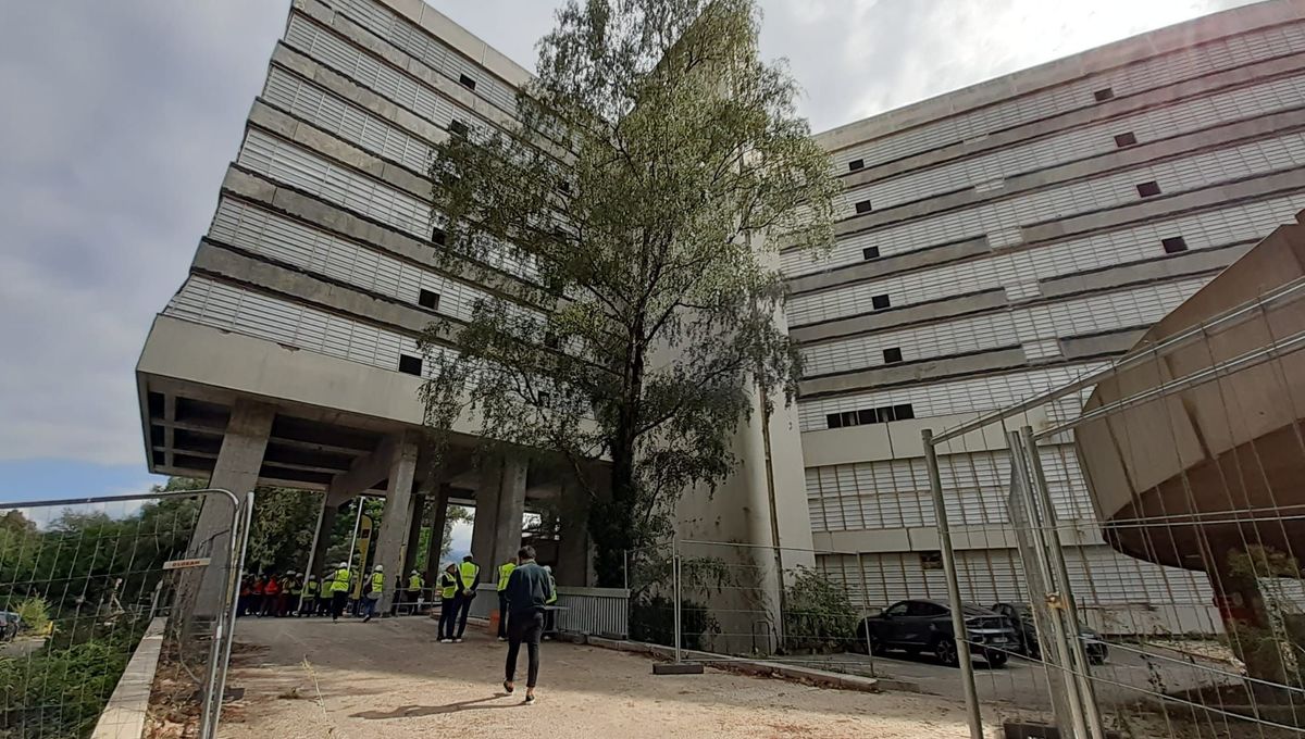 Le siège de la métropole de Grenoble n'est plus qu'une structure vide qui va être "rhabillée" à la mode haute qualité environnementale