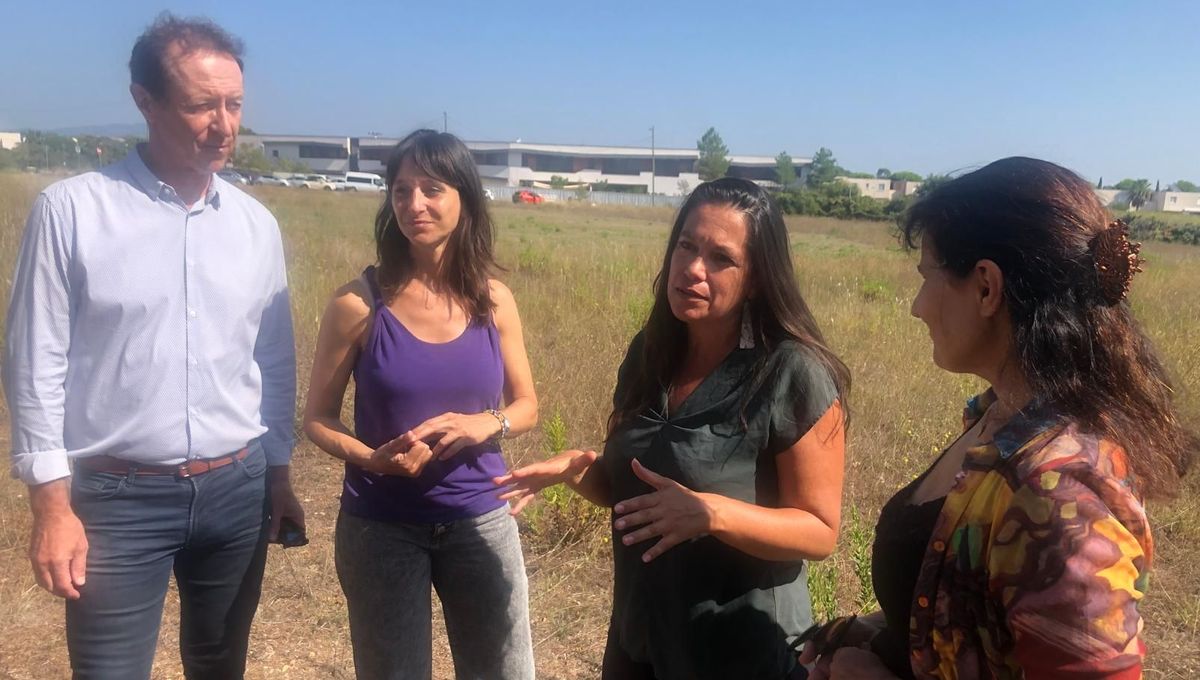 François Vasquez, Célia Serrano et Coralie Mantion au Coteau de Malbosc, à Montpellier