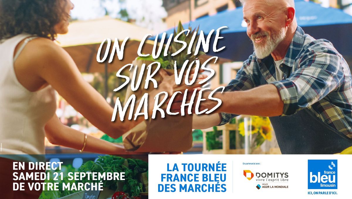 Samedi 21 septembre, la tournée des marchés France Bleu fait étape à Brive-la-Gaillarde