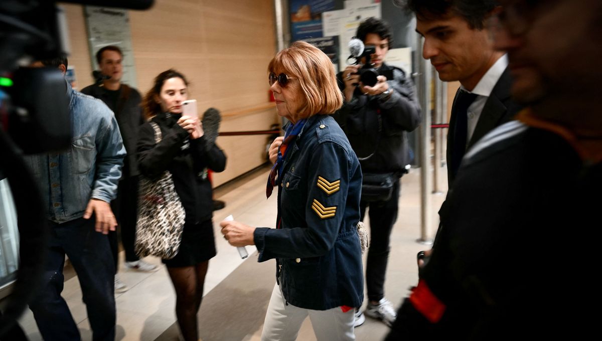 Gisèle Pelicot (au centre), avec son avocat Stéphane Babonneau (à droite).