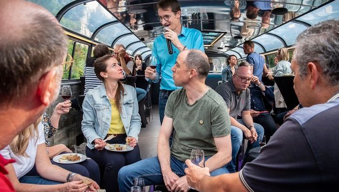 Batorama croisières dégustation avec Géraud Bonnet fondateur du bar à vins Un cantalou à Strasbourg