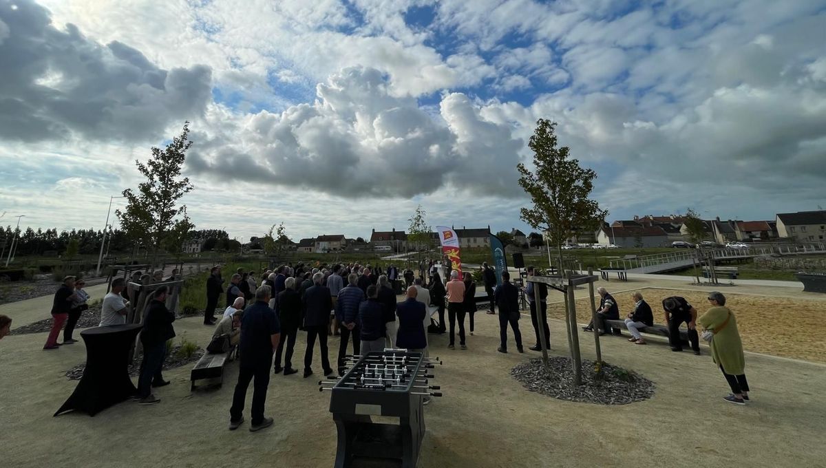 Le parc Gloria a été inauguré aujourd'hui à Carentan-les-Marais.