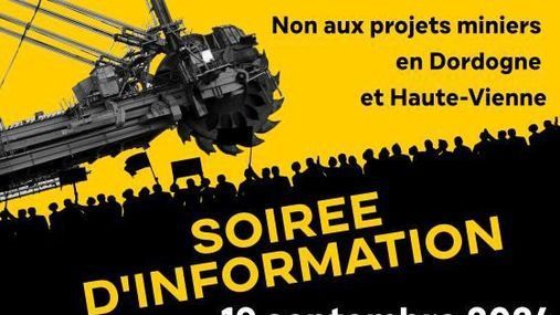 Le collectif Stop Mines 87-24 propose une soirée d'information ce jeudi à Coussac-Bonneval