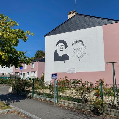 La fresque représentant l'abbé Pierre à la cité Emmaüs de Laval va être prochainement retirée.