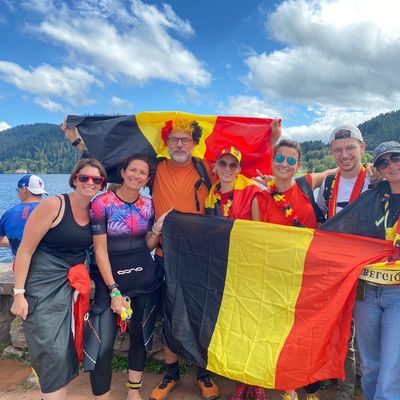 Parmi les centaines de spectateurs, les supporters Belges sont ceux qui donnaient le plus de voix