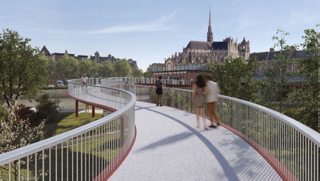 Voici à quoi doit ressembler la nouvelle passerelle Samarobriva à Amiens