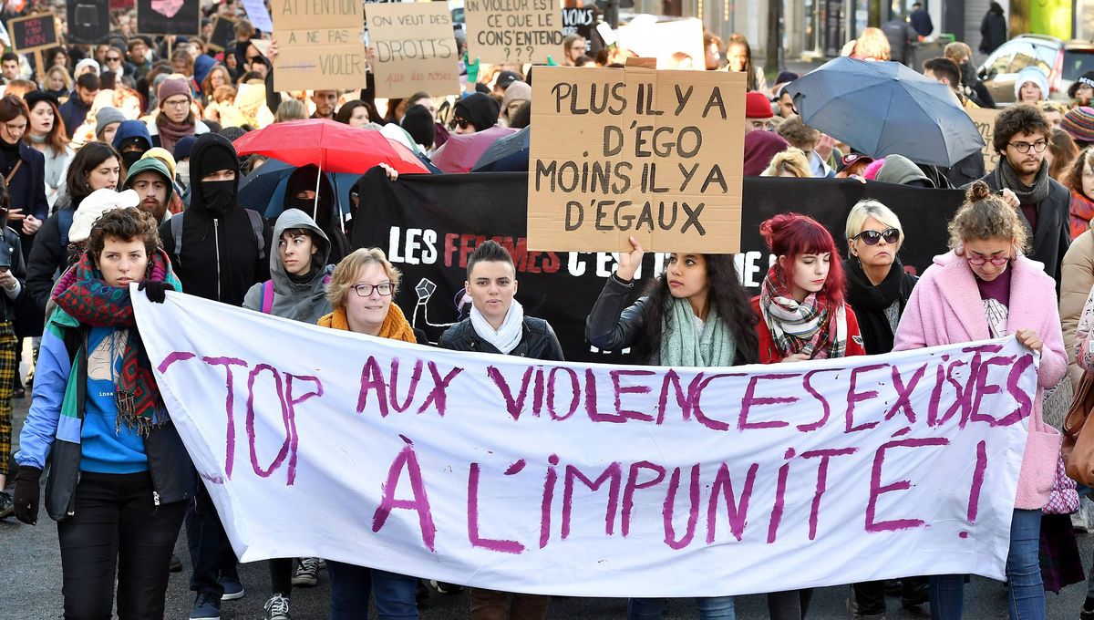 Un rassemblement contre les violences sexuelles à Rennes (photo d'archives)