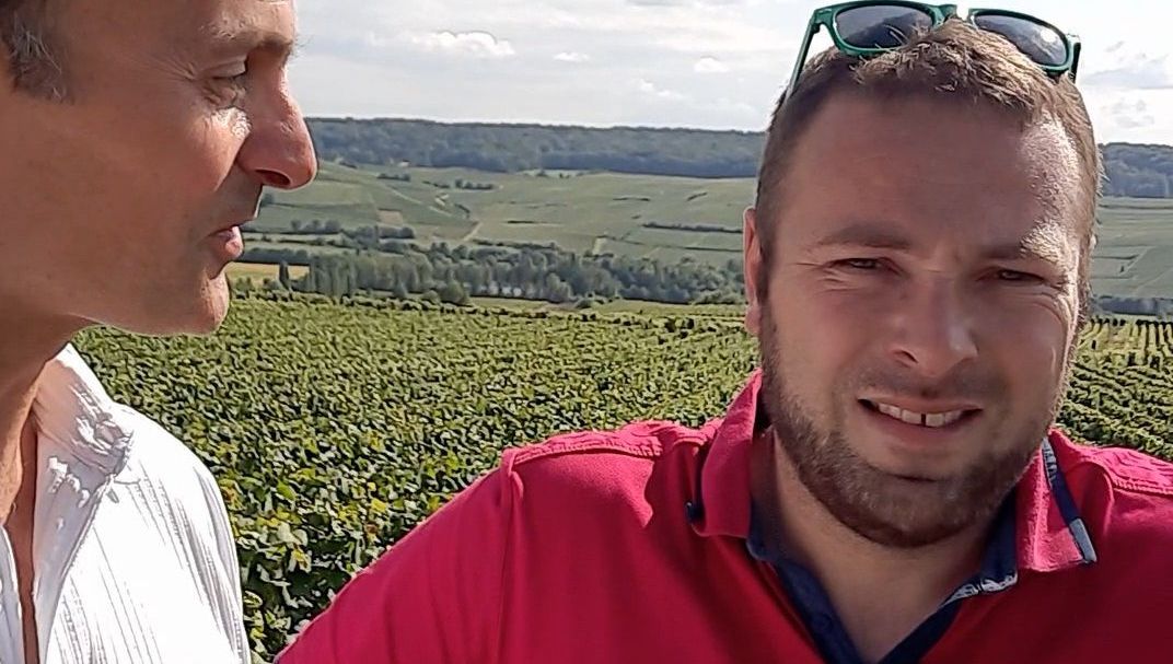 Olivier Cattiaux et Guillaume Guerre, à quelques jours des vendanges 2024 en Champagne