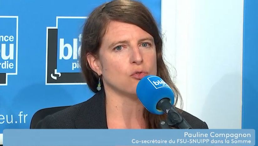 Pauline Compagnon, co-secrétaire de la FSU-SNUIPP dans la Somme