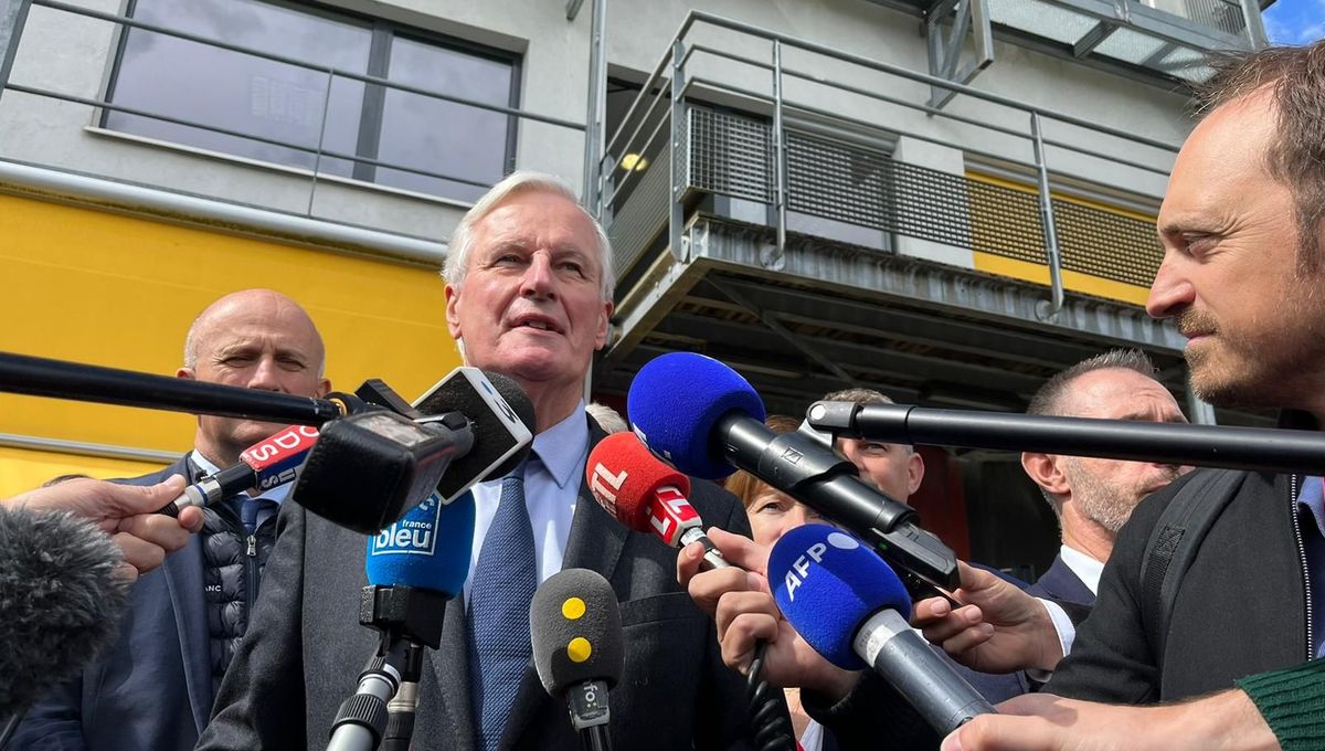 Michel Barnier est arrivé ce jeudi peu avant midi en Savoie