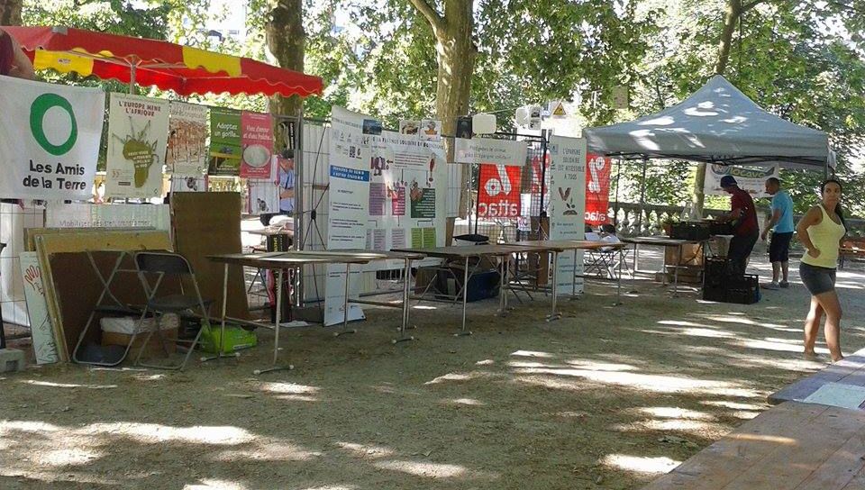 Le village Alternatiba au cœur du Parc Darcy à Dijon