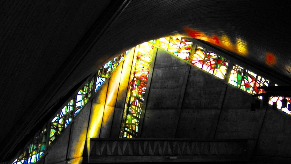 Détail de l'Église Saint Joseph-Travailleur à Avignon.