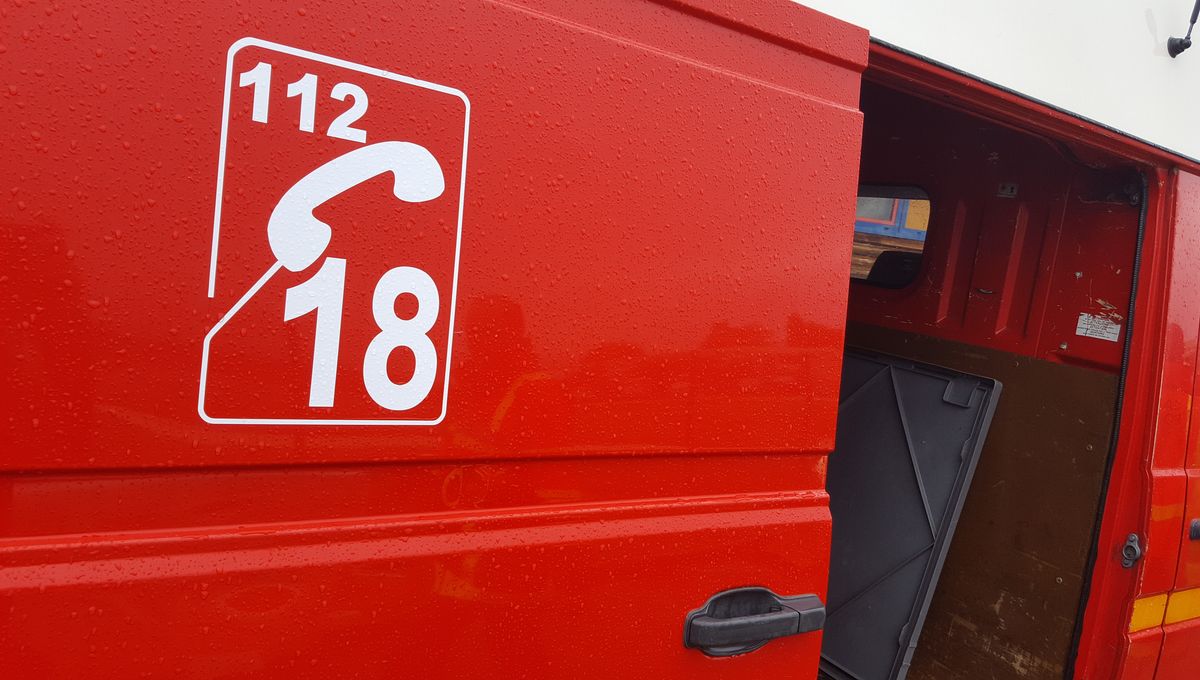 Véhicule des sapeurs pompiers de Dordogne.