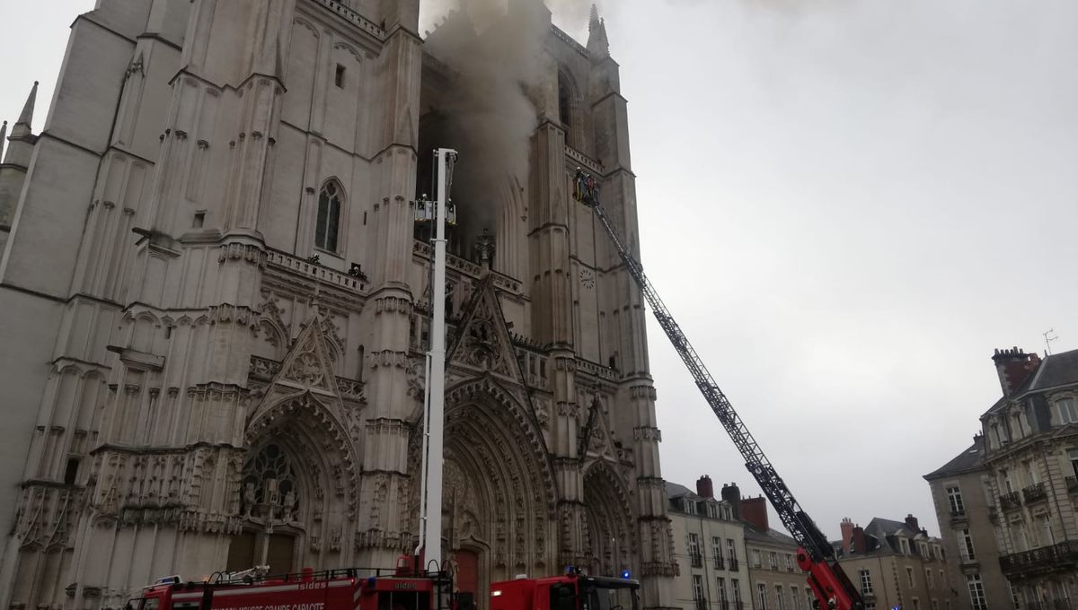 La Cathédrale de Nantes a brûlé