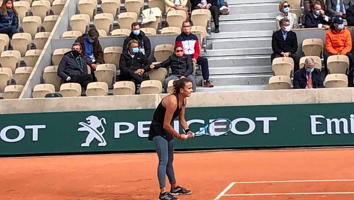 Clara Burel à Roland-Garros à l'automne 2020 (illustration)