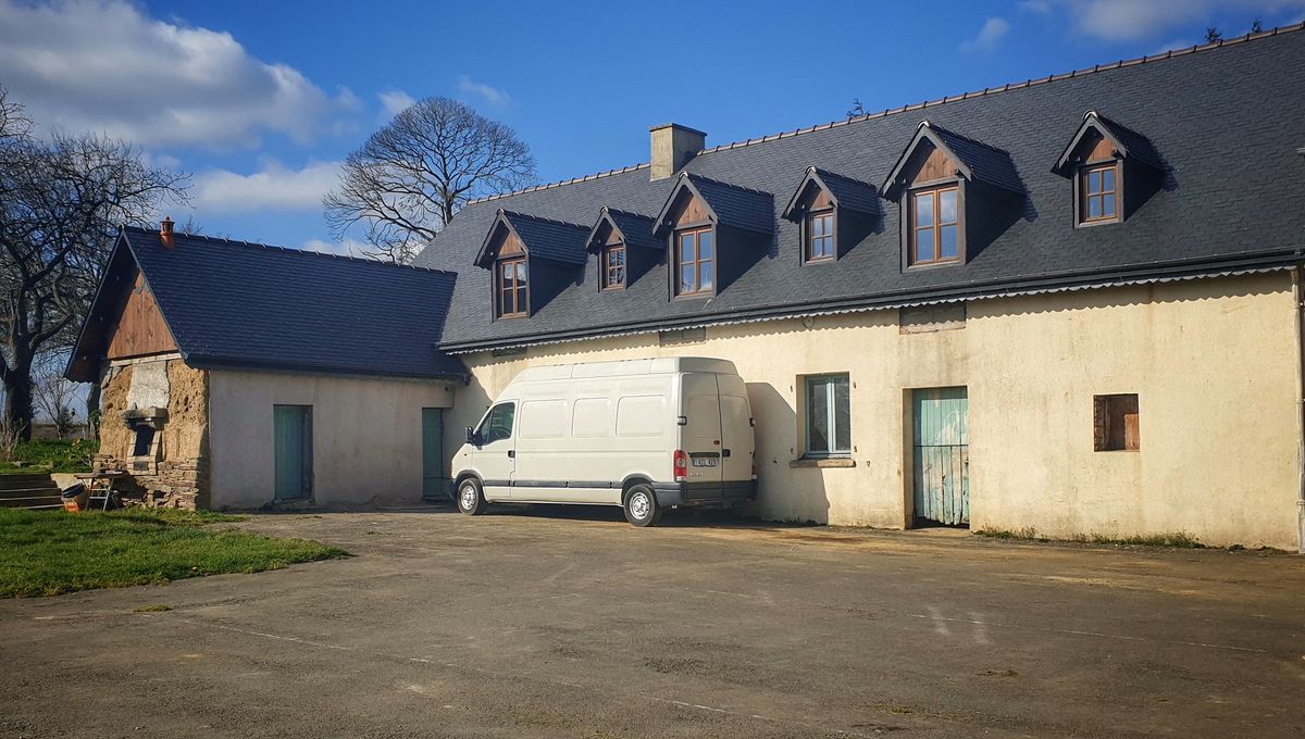 La maison familiale de Magali Blandin et Jérôme Gaillard à Montauban-de-Bretagne.