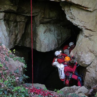 Accident de spéléologie au Gouffre de Vauvougier, à Malbrans ce samedi 8 mai 2021.