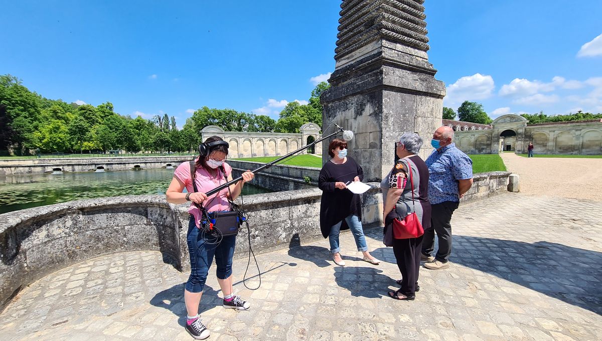 L'équipe d'Ici c'est l'Yonne à Tanlay