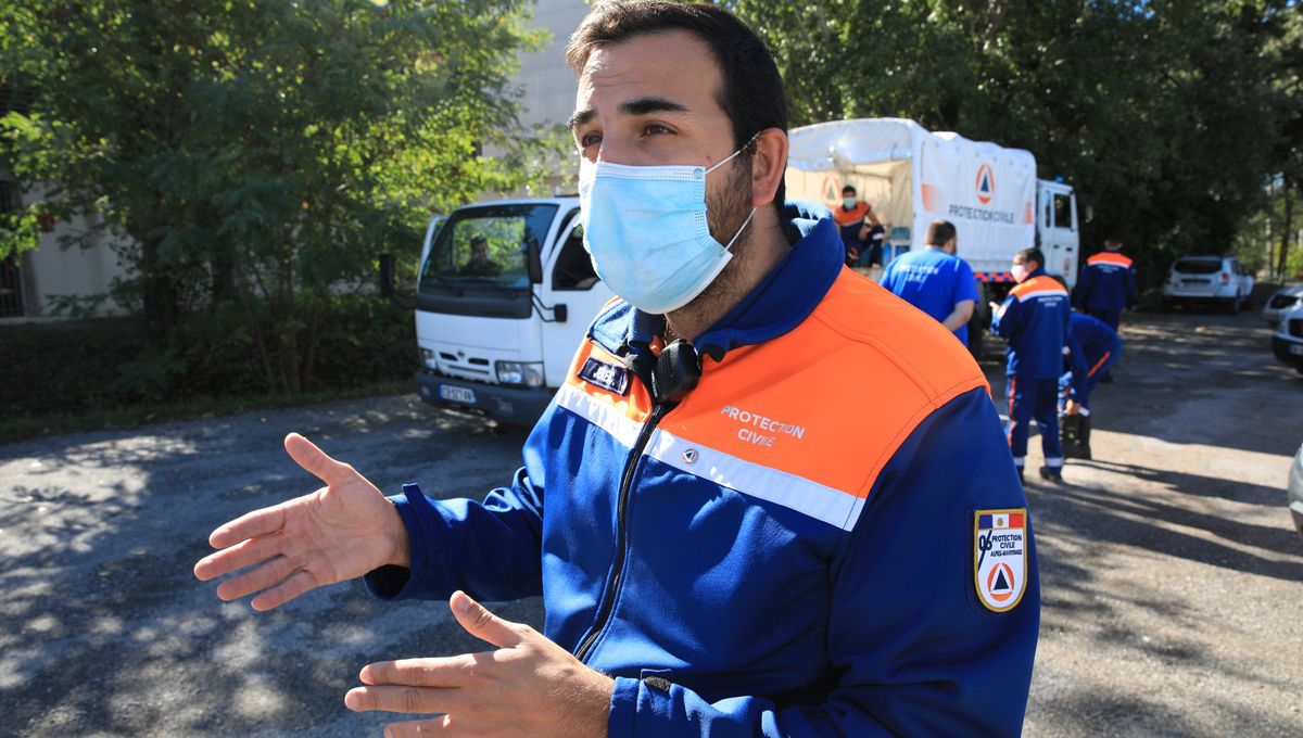 Jérémy Crunchant, directeur de la protection civile des Alpes-Maritimes