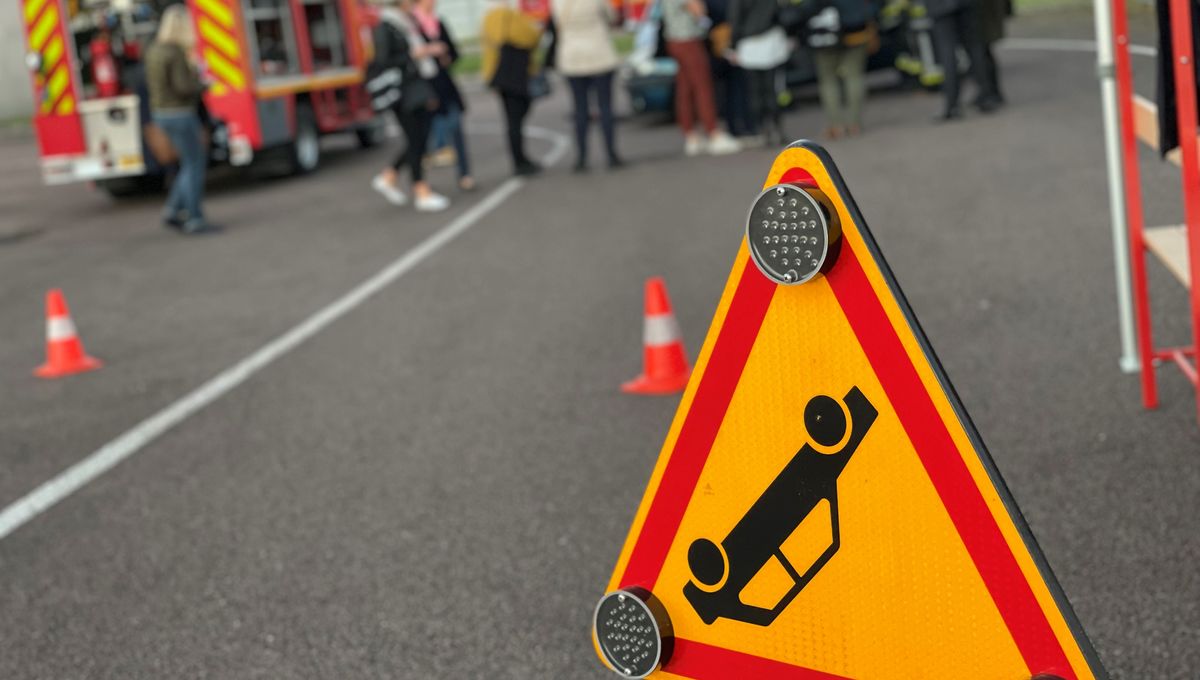 Les pompiers de l'Yonne lors d'un exercice de désincarcération