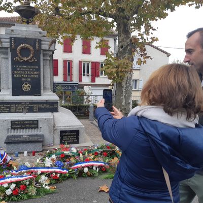 Le monument aux morts de Realmont a été numérisé grâce au travail de Cyril Pefaure et Laetitia Bonnery avec des jeunes de la commune. 