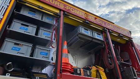 Un camion des pompiers du SDIS du Calvados