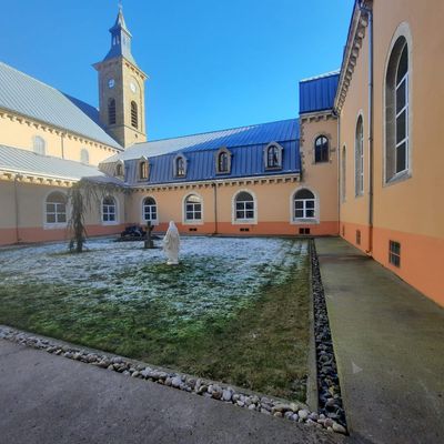 Le cloître de l'abbaye notre Dame des Neiges