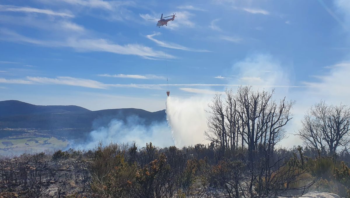 Un hélicoptère bombardier d'eau est intervenu sur zone