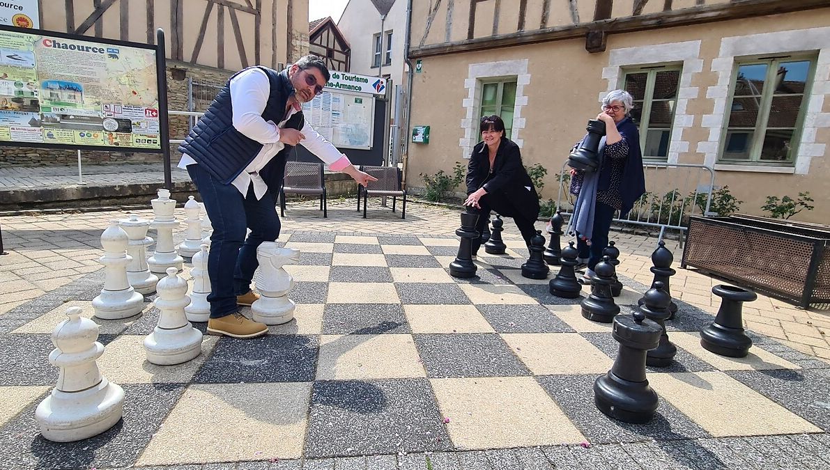 L'équipe de France Bleu Auxerre à Chaource