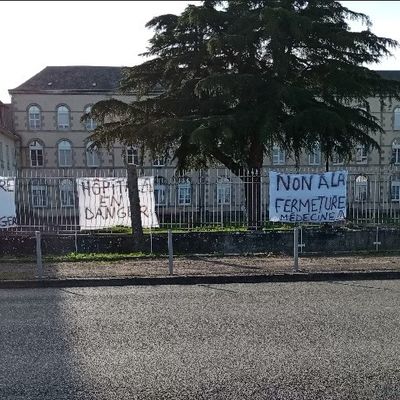 En mars dernier,  le personnel de l'hôpital de Neuville-aux-Bois avait affiché des banderoles pour dénoncer la fermeture du service médecine 