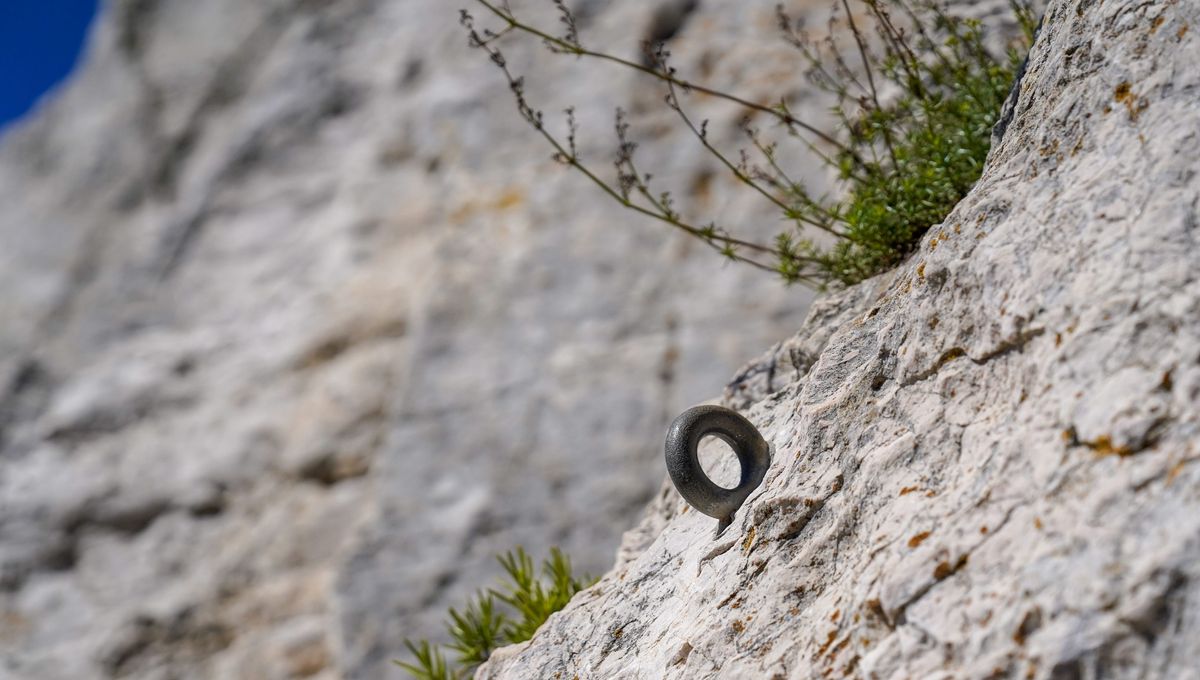 Une voie d'escalade sur falaise, illustration - PHOTOPQR/LA PROVENCE/Gilles Bader