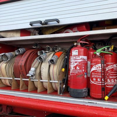 Un incendie s'est propagé dans des garages individuels (illustration).