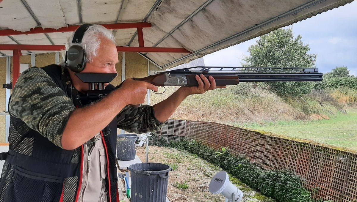 Gaston Galigault est le président du Ball-trap club mayennais à Saint-Loup-du-Gast.