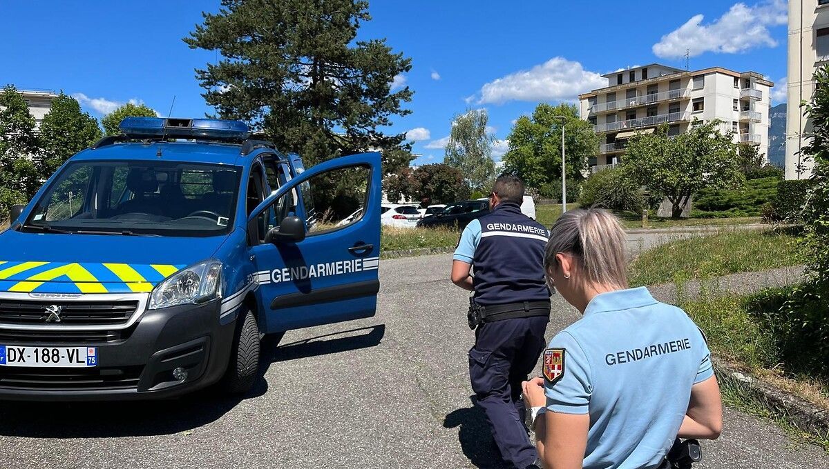 Véhicule de gendarmes pendant une opération tranquillité vacances, illustration, gendarmerie, cambriolage, effraction