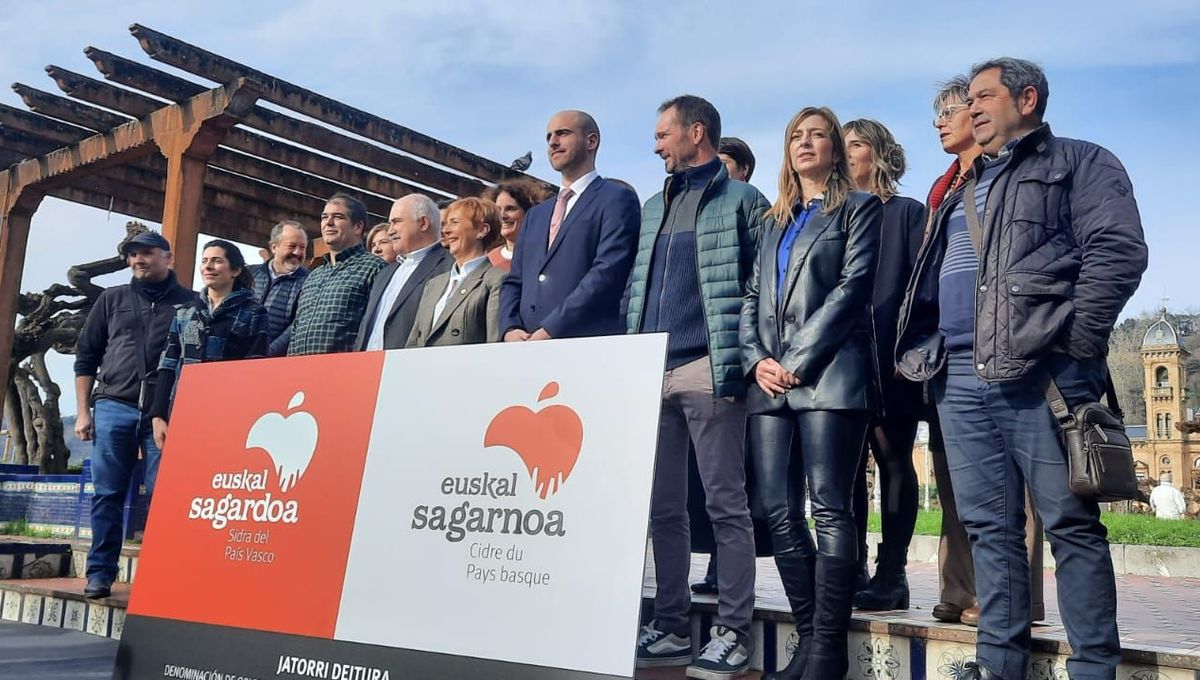 La démarche d'AOP transfrontalière pour le cidre du Pays basque a été lancée officiellement, en présence de responsables du Gouvernement basque et de la CAPB