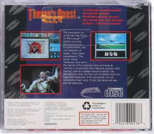 Theron's Quest (USA, Turbografx) - Box Back