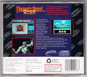 Theron's Quest (USA, Turbografx) - Box Back