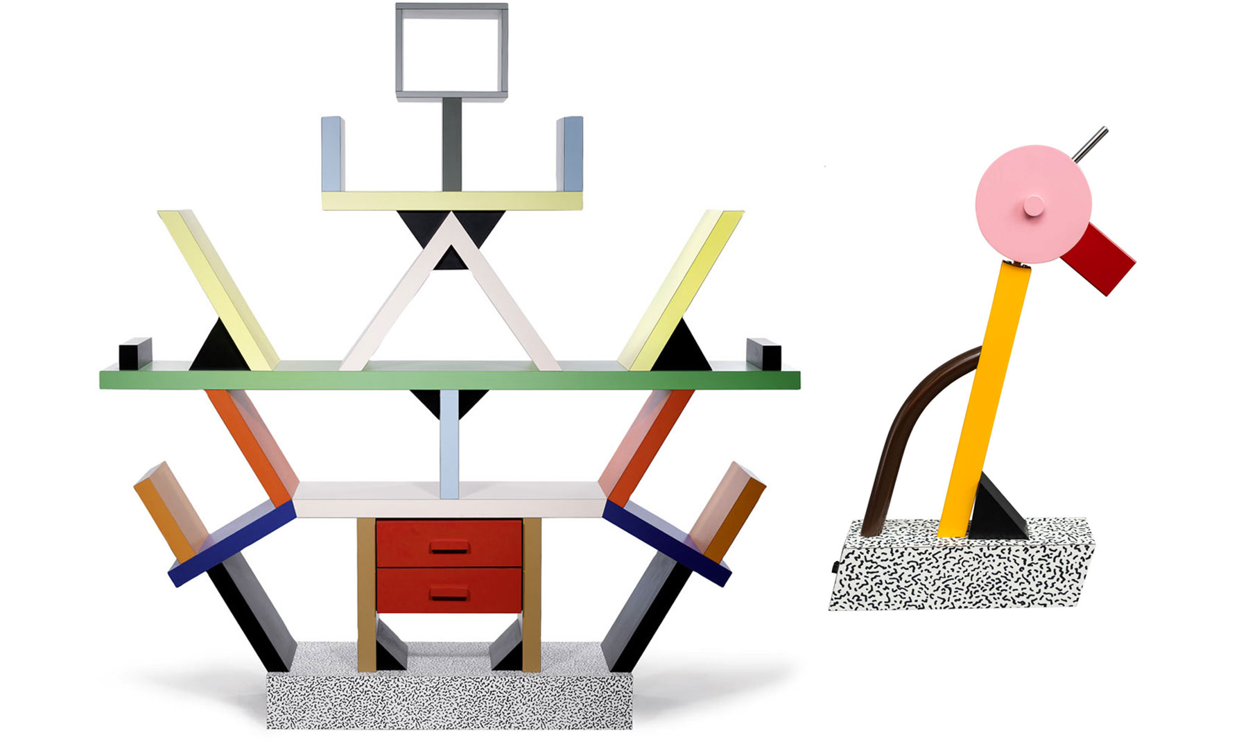 Ettore-Sottsass-bibliotheque-carlton-1981-lampe-Tahiti