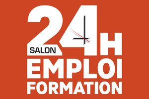 Affiche 24h Emploi Formation - Poitiers 2024 parc des expositions poitiers POITIERS